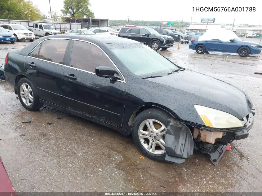 1HGCM56766A001788 2006 Honda Accord 2.4 Ex