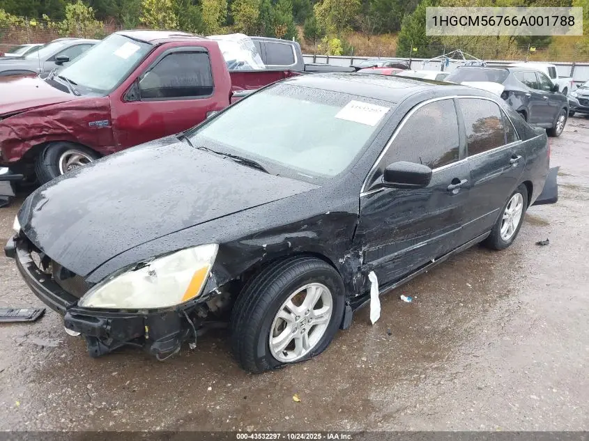 1HGCM56766A001788 2006 Honda Accord 2.4 Ex