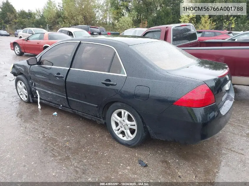 1HGCM56766A001788 2006 Honda Accord 2.4 Ex