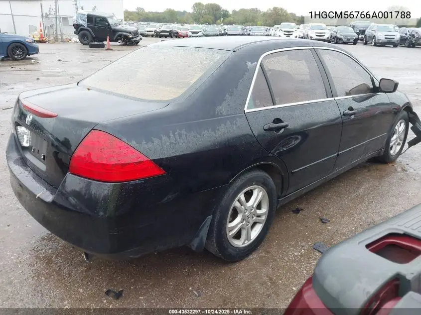 1HGCM56766A001788 2006 Honda Accord 2.4 Ex