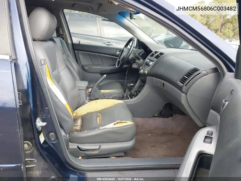 JHMCM56806C003482 2006 Honda Accord 2.4 Ex