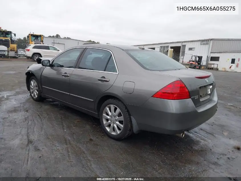 1HGCM665X6A055275 2006 Honda Accord 3.0 Ex