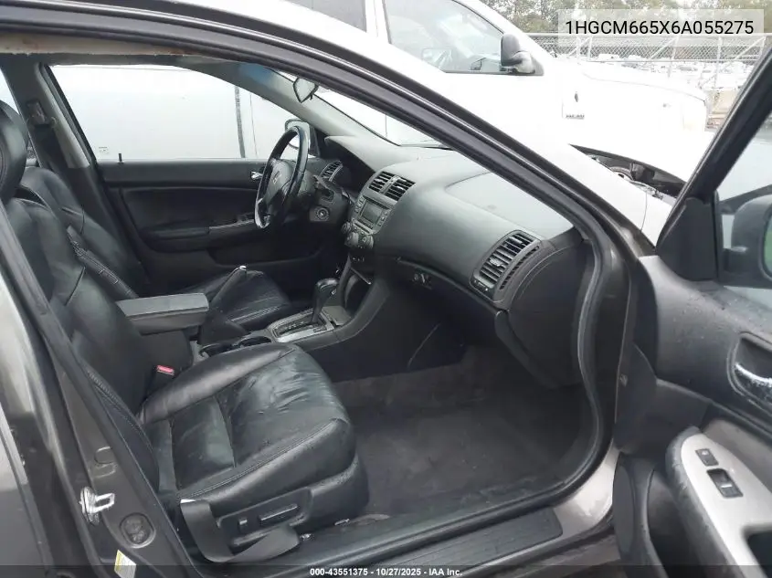 1HGCM665X6A055275 2006 Honda Accord 3.0 Ex