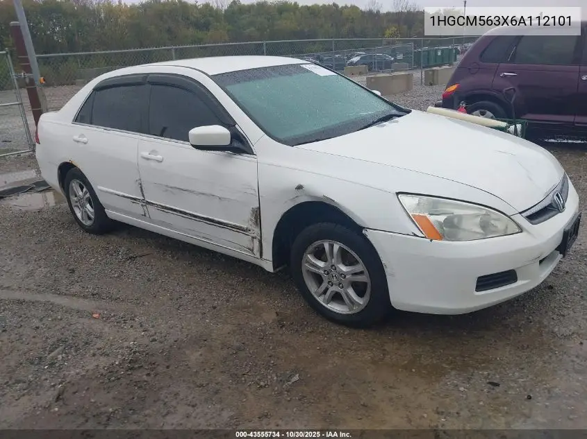 1HGCM563X6A112101 2006 Honda Accord 2.4 Se