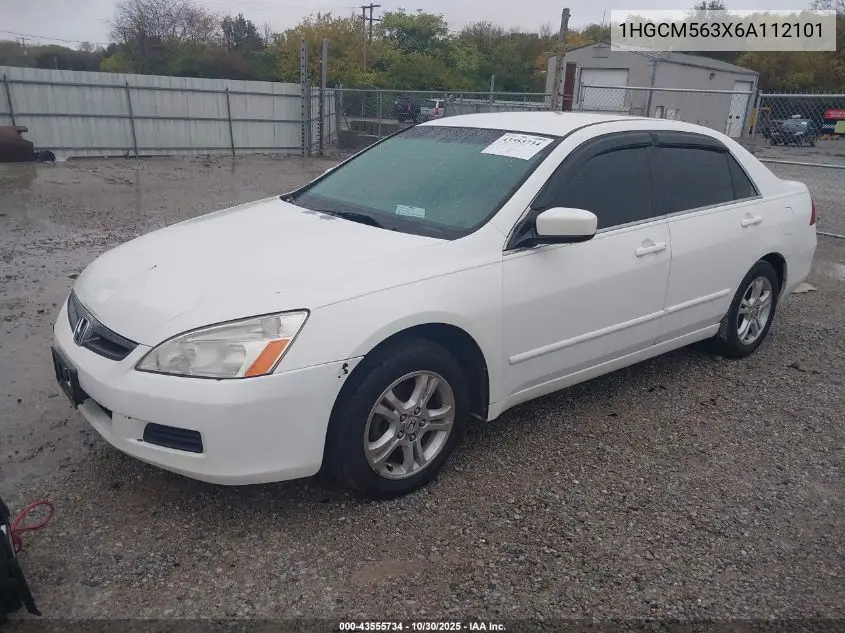 1HGCM563X6A112101 2006 Honda Accord 2.4 Se