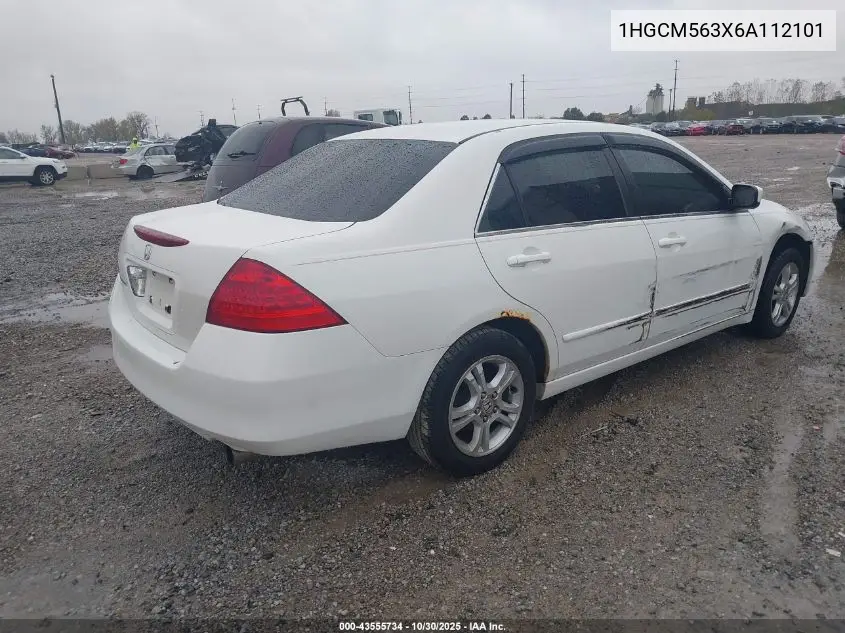 1HGCM563X6A112101 2006 Honda Accord 2.4 Se