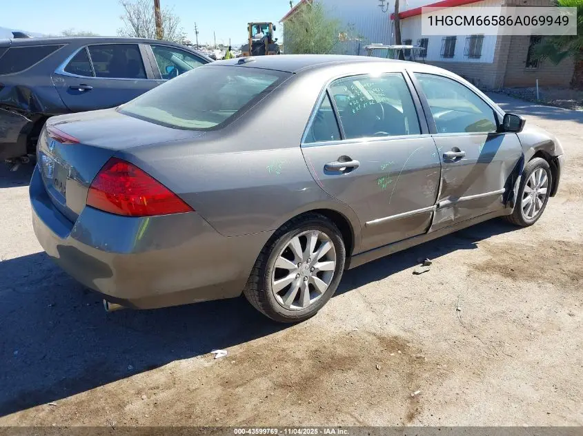 1HGCM66586A069949 2006 Honda Accord 3.0 Ex