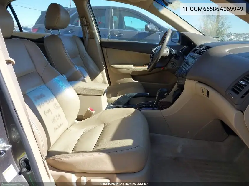 1HGCM66586A069949 2006 Honda Accord 3.0 Ex