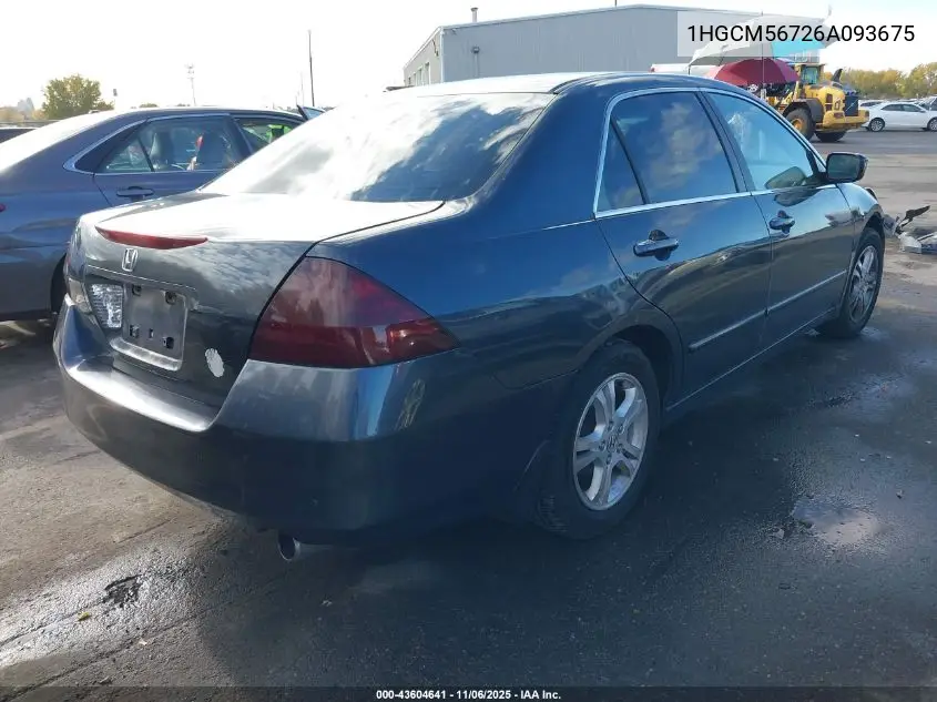 1HGCM56726A093675 2006 Honda Accord Sdn 2.4 Ex/Ex