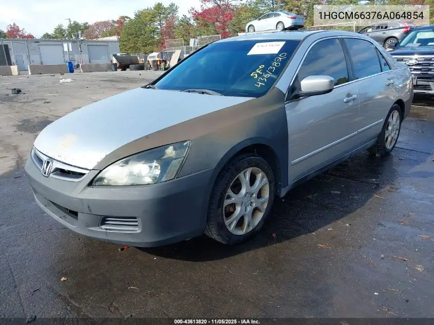 1HGCM66376A064854 2006 Honda Accord 3.0 Lx