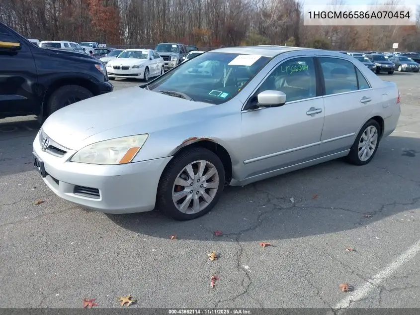 1HGCM66586A070454 2006 Honda Accord 3.0 Ex