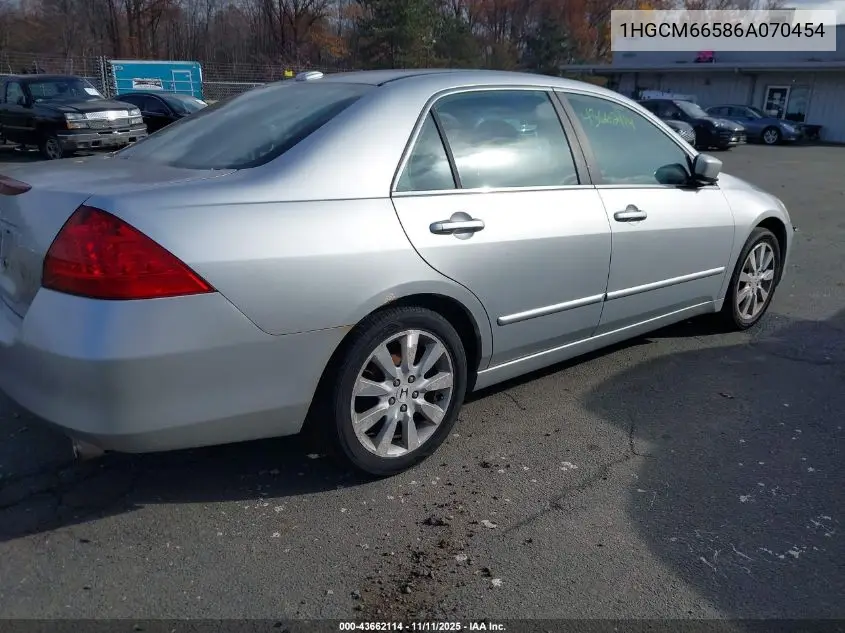1HGCM66586A070454 2006 Honda Accord 3.0 Ex