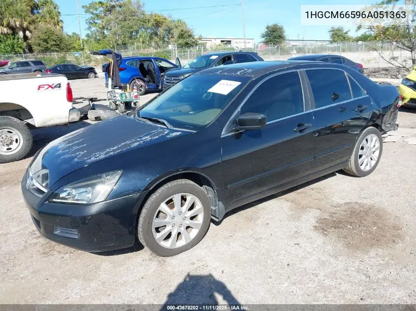1HGCM66596A051363 2006 Honda Accord 3.0 Ex