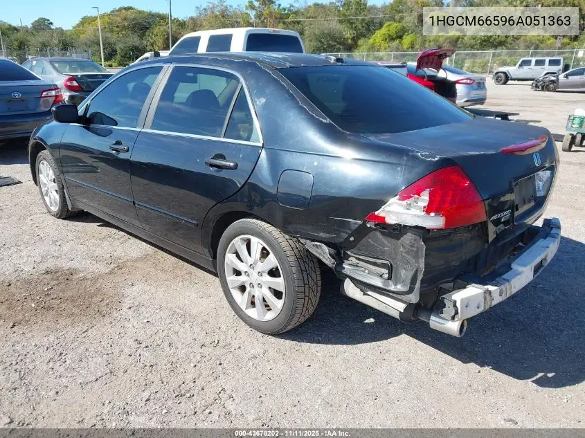 1HGCM66596A051363 2006 Honda Accord 3.0 Ex