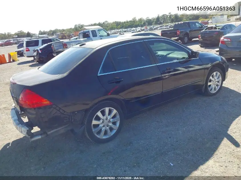 1HGCM66596A051363 2006 Honda Accord 3.0 Ex