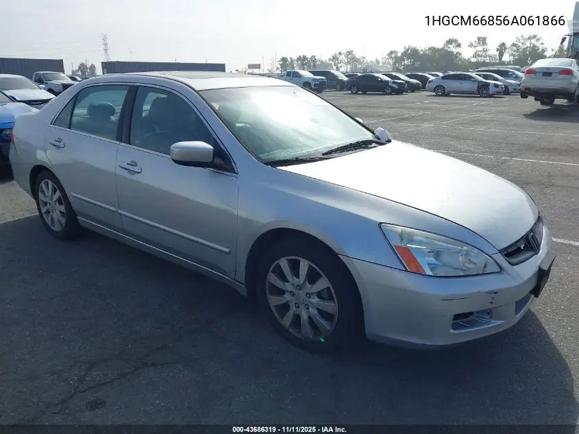 1HGCM66856A061866 2006 Honda Accord 3.0 Ex