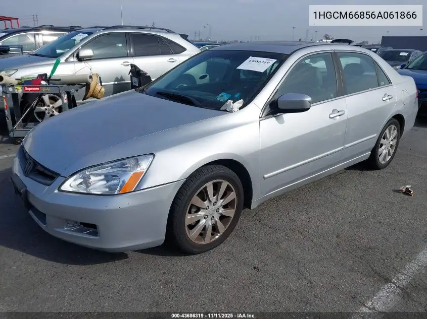 1HGCM66856A061866 2006 Honda Accord 3.0 Ex