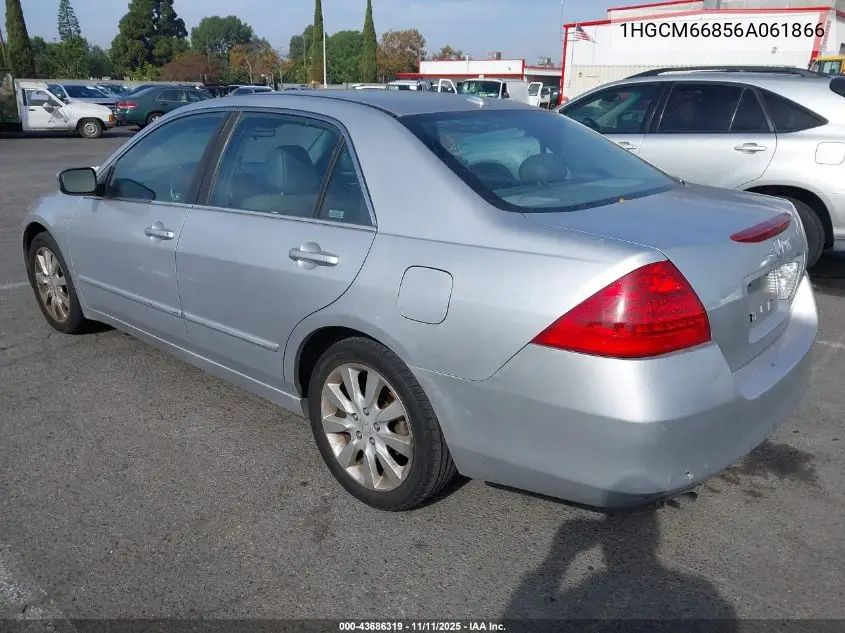 1HGCM66856A061866 2006 Honda Accord 3.0 Ex