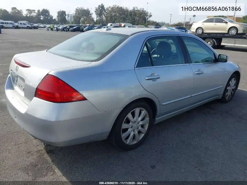 1HGCM66856A061866 2006 Honda Accord 3.0 Ex