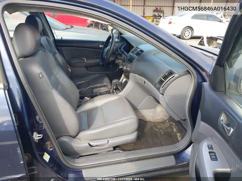 1HGCM56846A016430 2006 Honda Accord 2.4 Ex