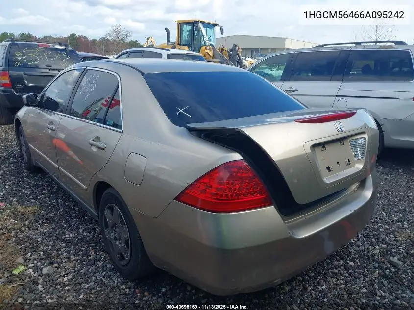 1HGCM56466A095242 2006 Honda Accord 2.4 Lx