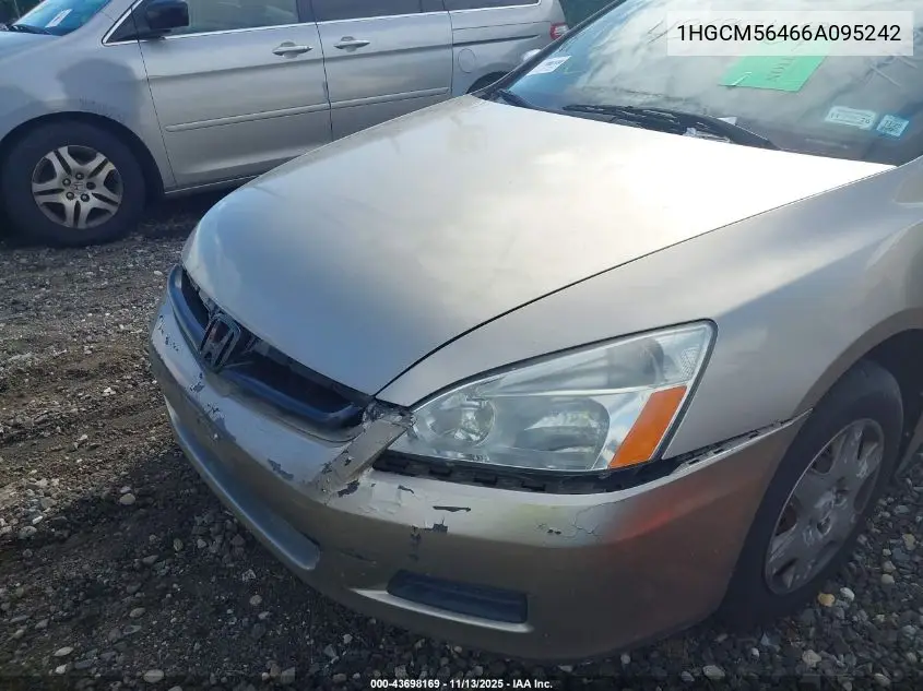 1HGCM56466A095242 2006 Honda Accord 2.4 Lx