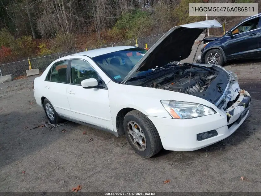 1HGCM56476A086811 2006 Honda Accord 2.4 Lx