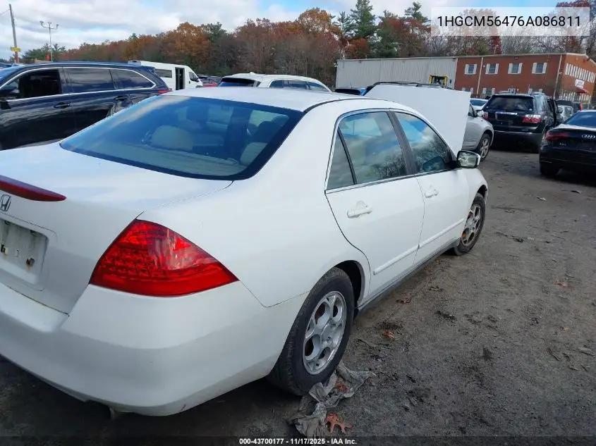 1HGCM56476A086811 2006 Honda Accord 2.4 Lx