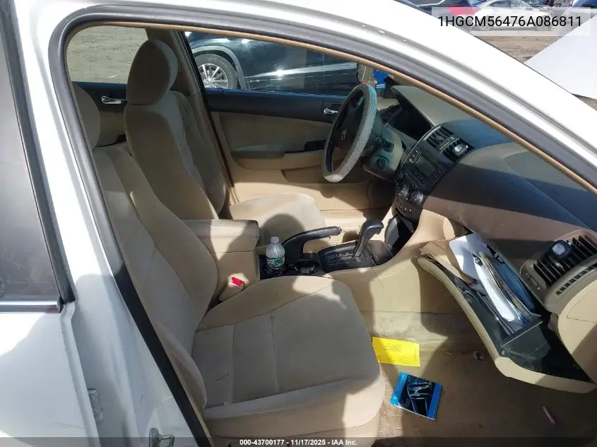 1HGCM56476A086811 2006 Honda Accord 2.4 Lx