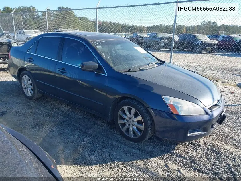 1HGCM66556A032938 2006 Honda Accord 3.0 Ex