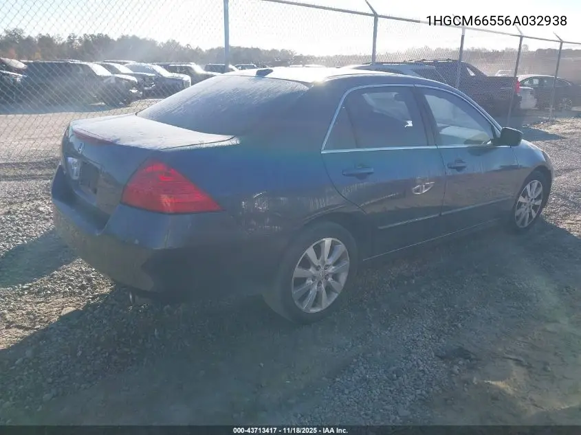 1HGCM66556A032938 2006 Honda Accord 3.0 Ex