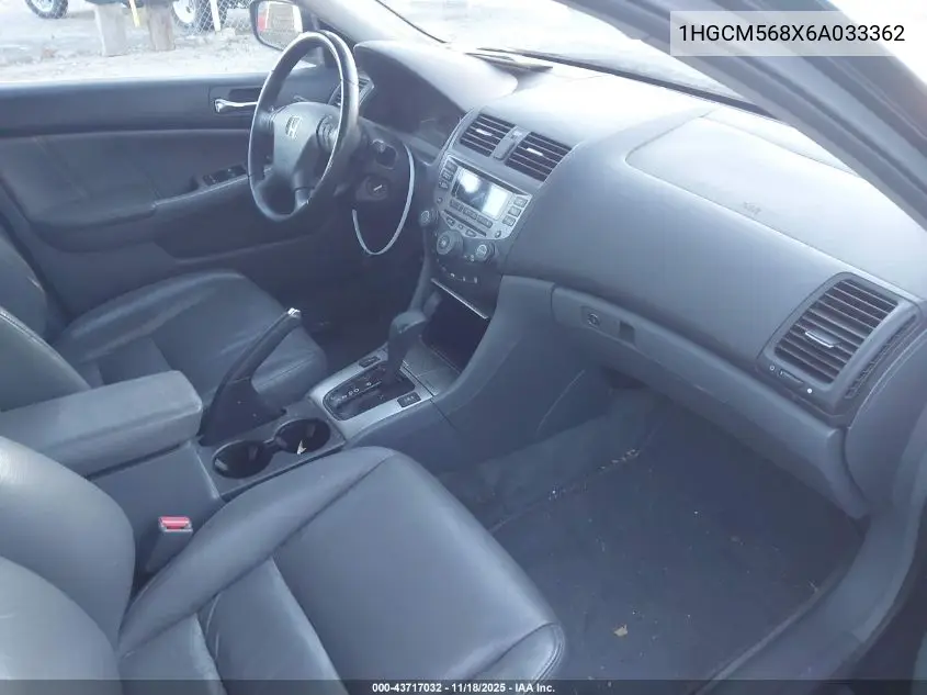 1HGCM568X6A033362 2006 Honda Accord 2.4 Ex