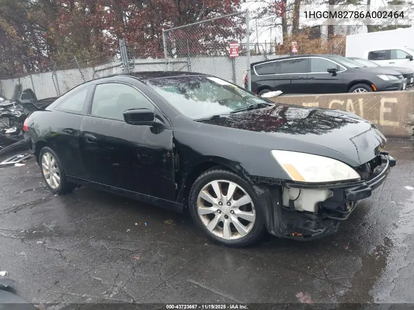 1HGCM82786A002464 2006 Honda Accord 3.0 Ex