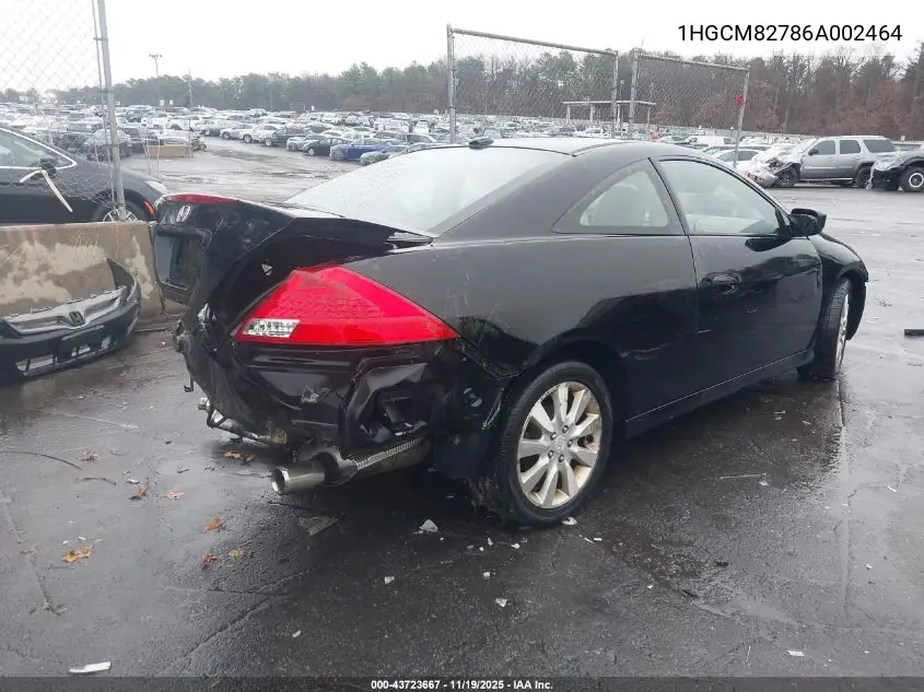 1HGCM82786A002464 2006 Honda Accord 3.0 Ex