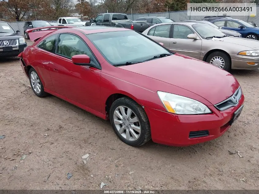 1HGCM82666A003491 2006 Honda Accord 3.0 Ex