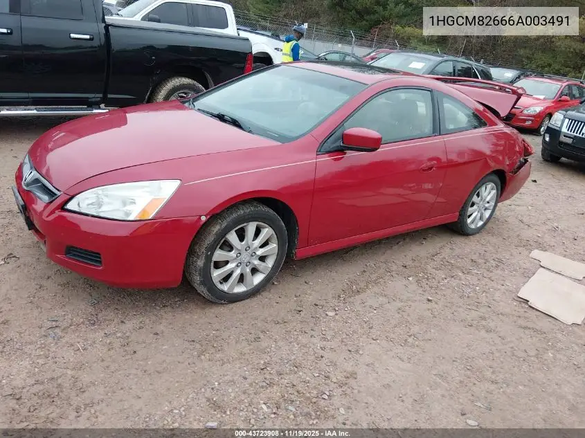 1HGCM82666A003491 2006 Honda Accord 3.0 Ex