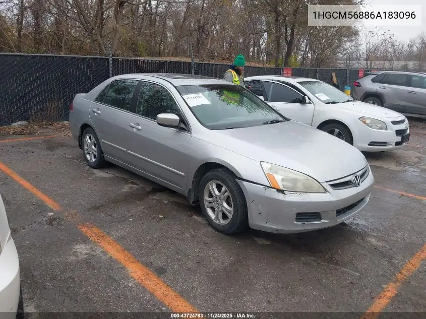 1HGCM56886A183096 2006 Honda Accord 2.4 Ex