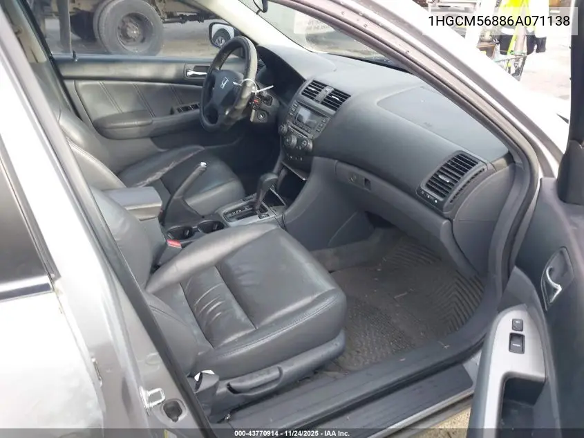 1HGCM56886A071138 2006 Honda Accord 2.4 Ex