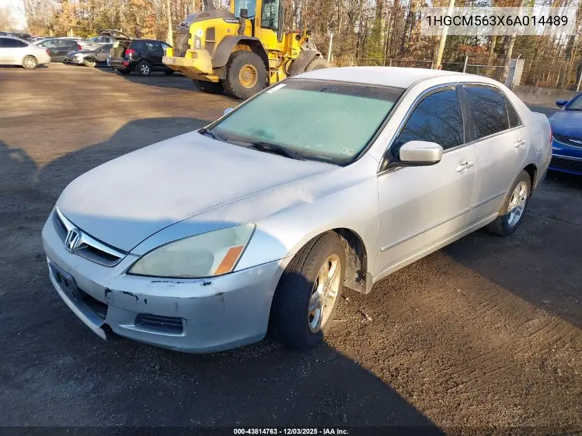 1HGCM563X6A014489 2006 Honda Accord 2.4 Se