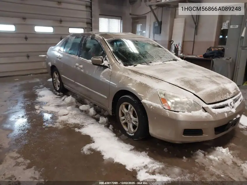 1HGCM56866A089248 2006 Honda Accord 2.4 Ex