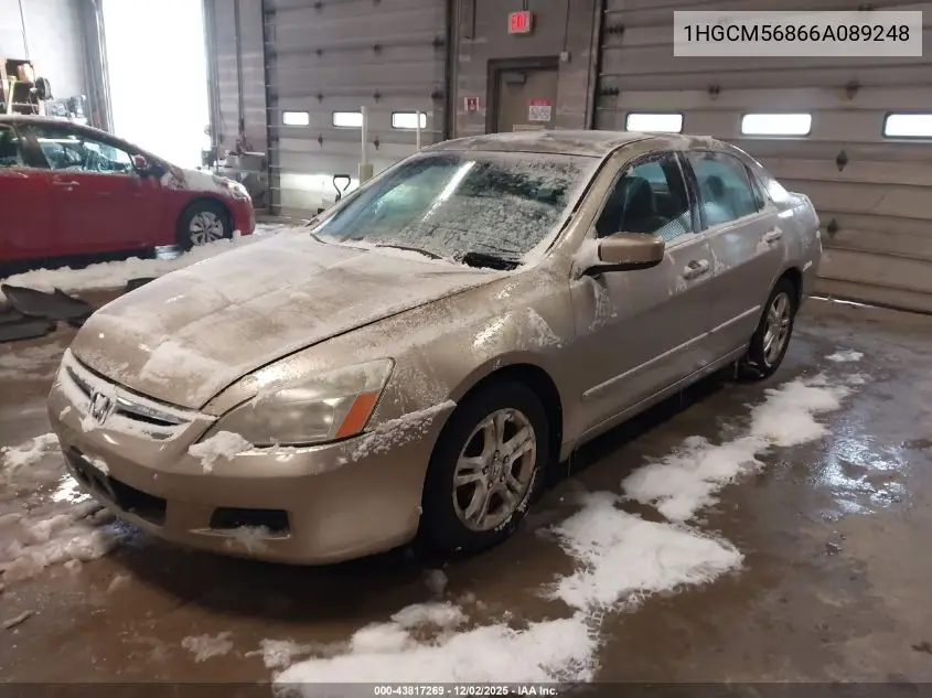 1HGCM56866A089248 2006 Honda Accord 2.4 Ex