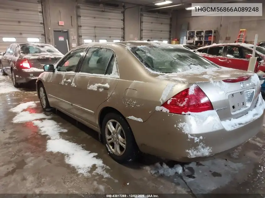 1HGCM56866A089248 2006 Honda Accord 2.4 Ex