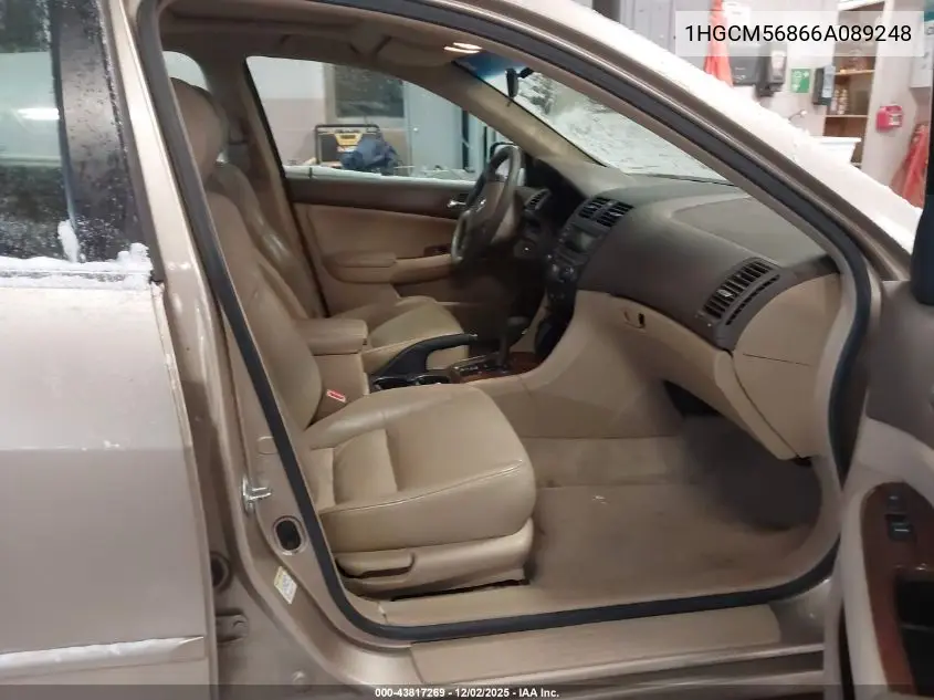 1HGCM56866A089248 2006 Honda Accord 2.4 Ex