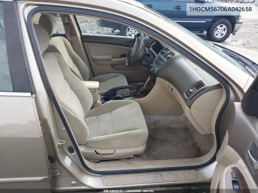 1HGCM56706A042658 2006 Honda Accord 2.4 Ex