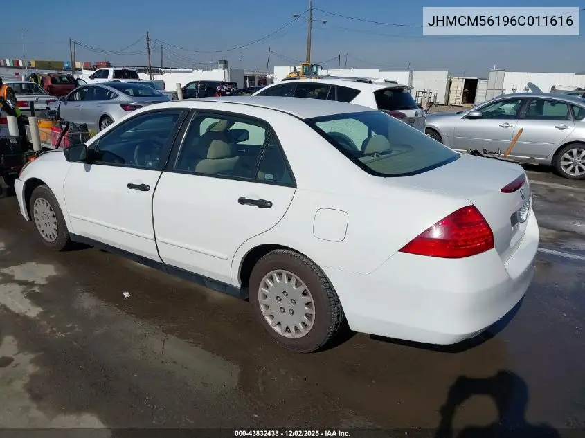 JHMCM56196C011616 2006 Honda Accord 2.4 Vp