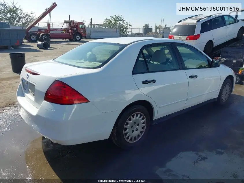 JHMCM56196C011616 2006 Honda Accord 2.4 Vp