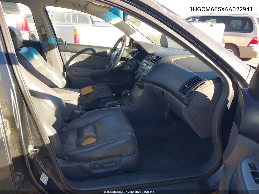 1HGCM665X6A022941 2006 Honda Accord 3.0 Ex