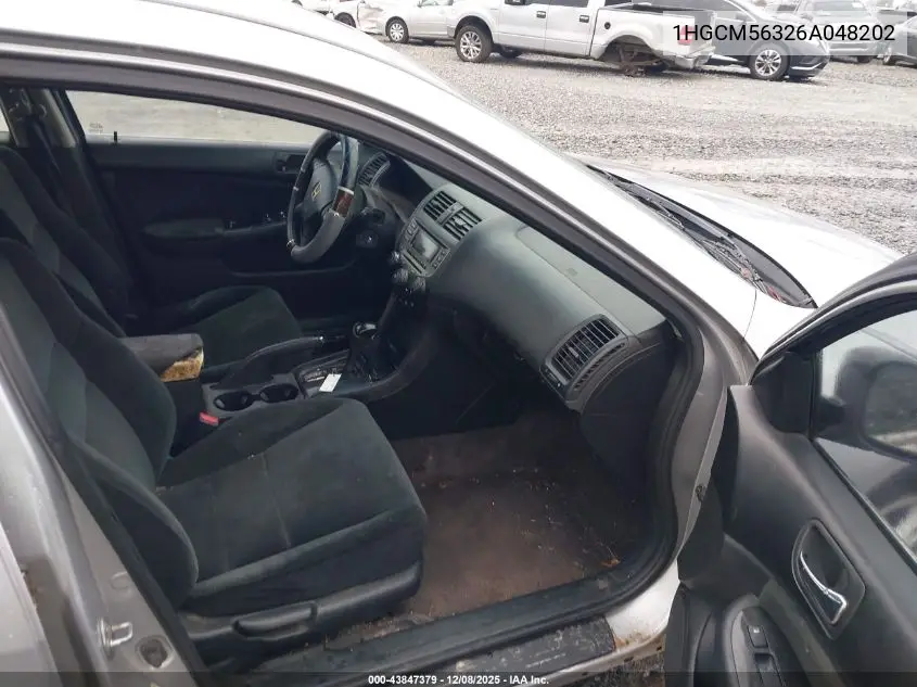 1HGCM56326A048202 2006 Honda Accord 2.4 Se