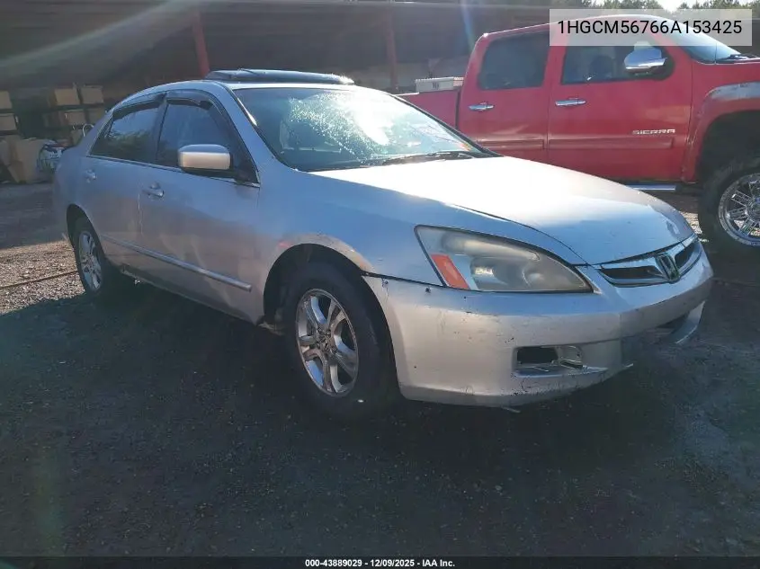 1HGCM56766A153425 2006 Honda Accord 2.4 Ex