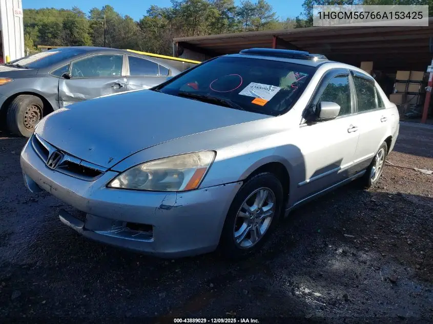 1HGCM56766A153425 2006 Honda Accord 2.4 Ex